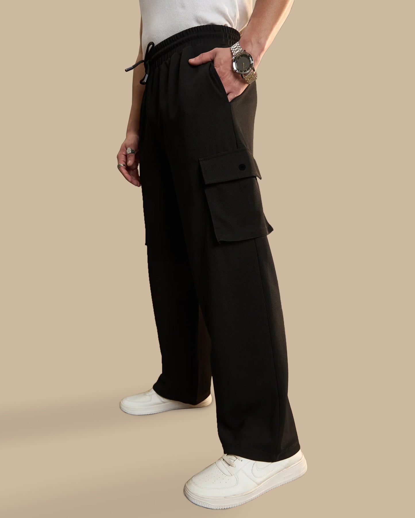 Men's Wide Leg Cargo Trouser