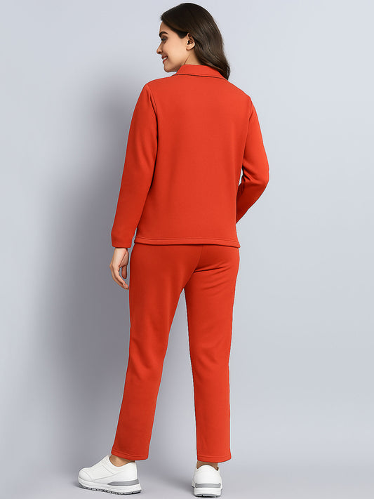 Women's Button Down Shirt Tracksuit