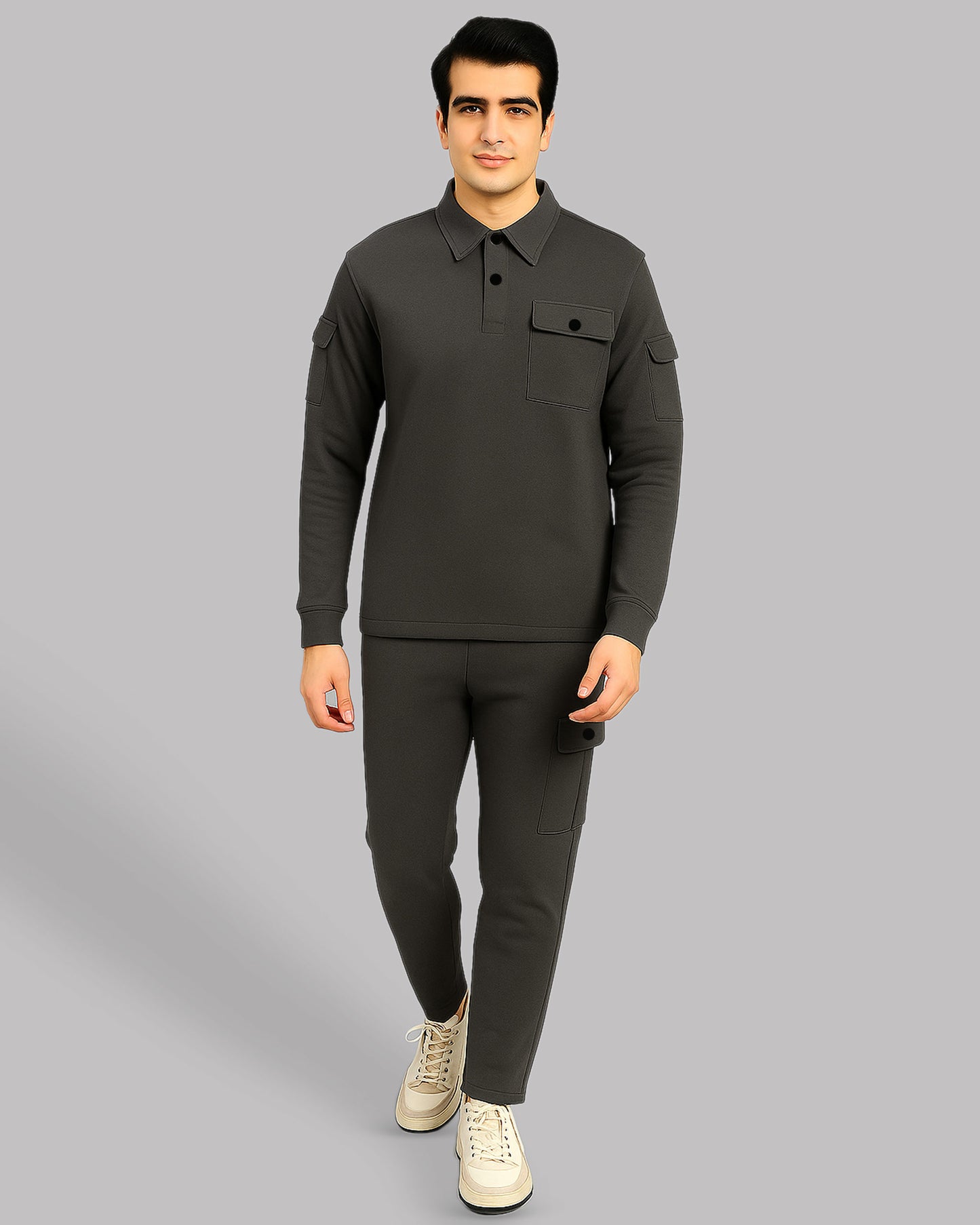 Men's Quarter Button Tracksuit