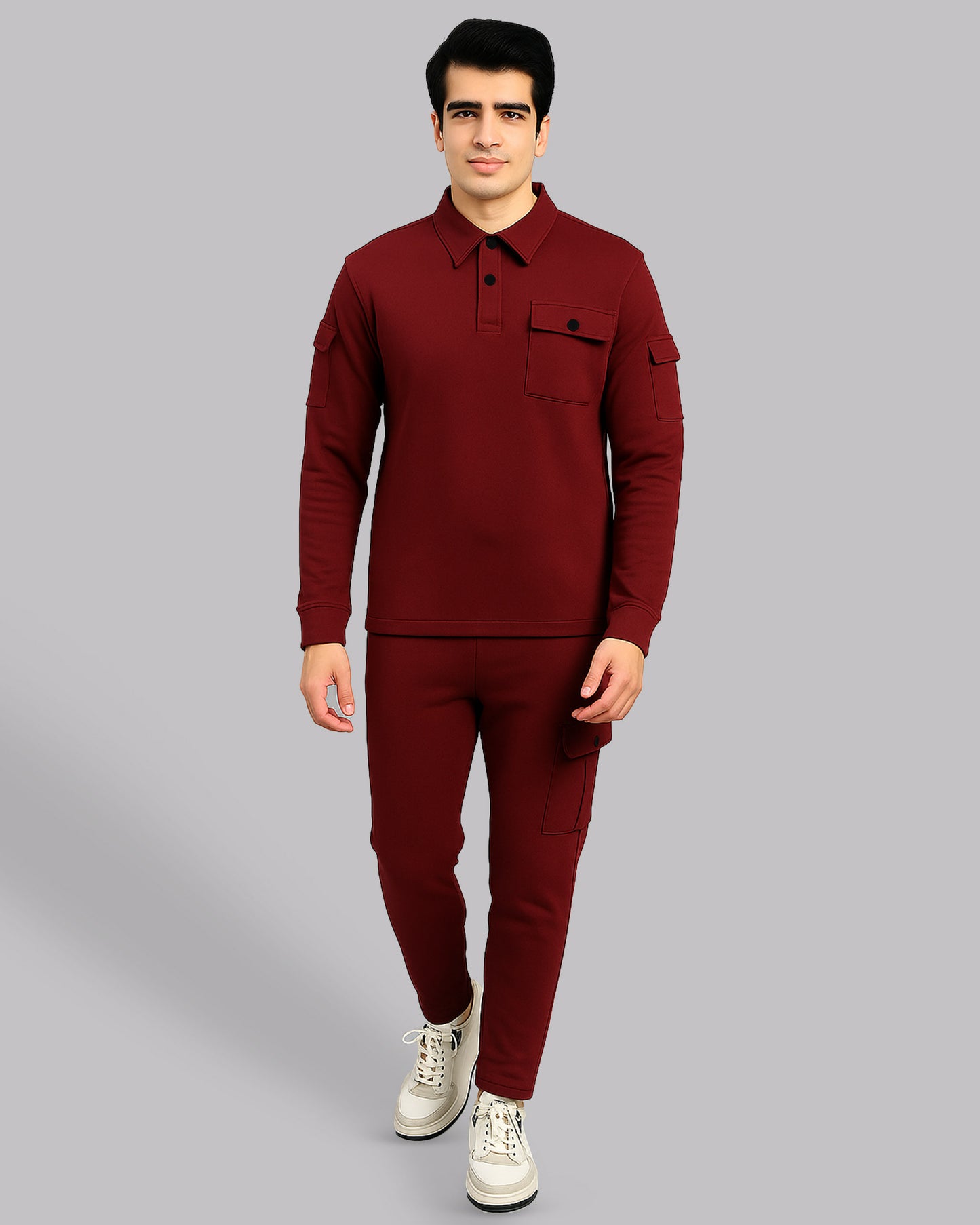 Men's Quarter Button Tracksuit