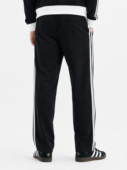 Men's Black 3 Stripe Fleece Trouser