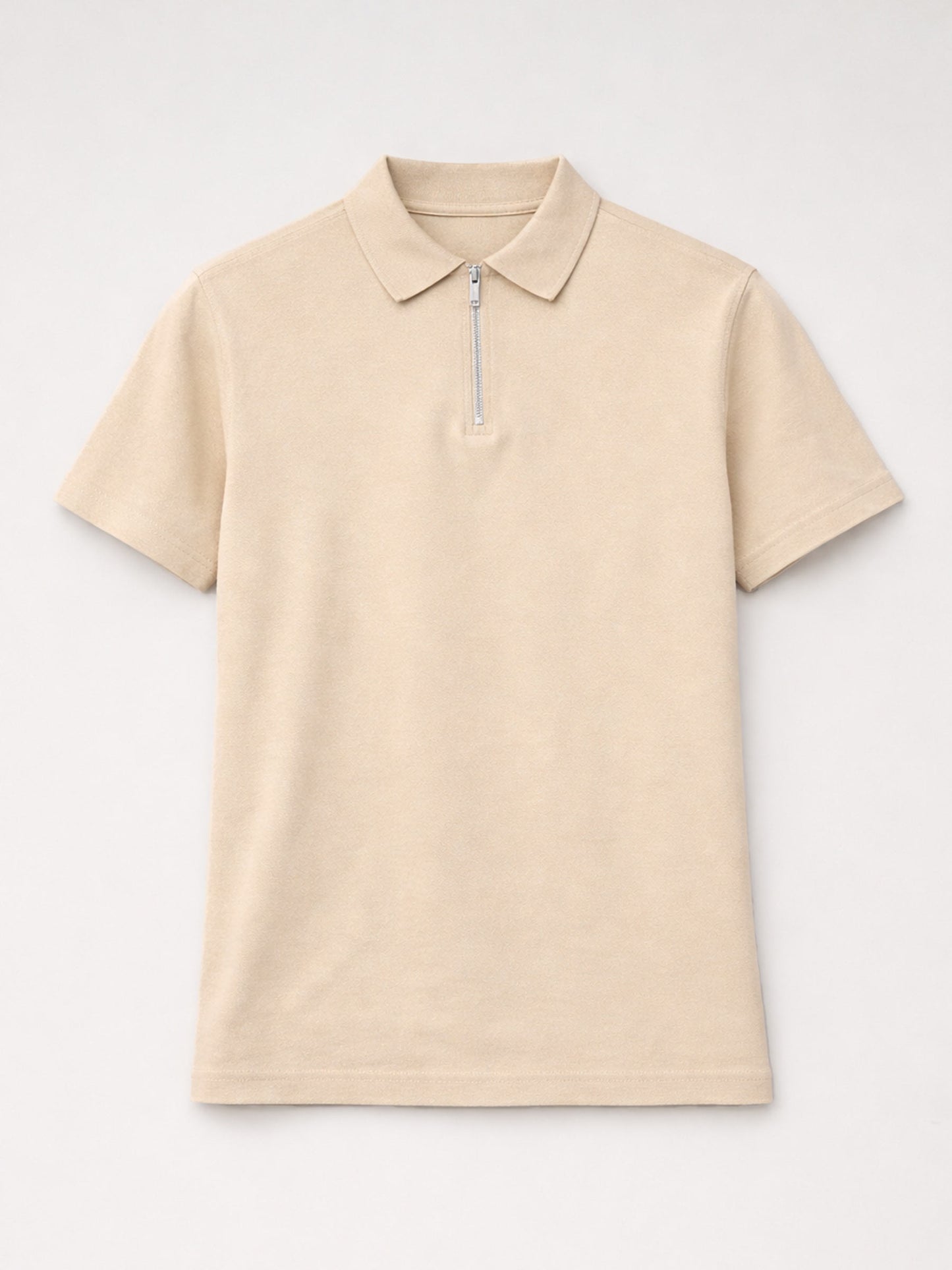 Ivory Zip Polo