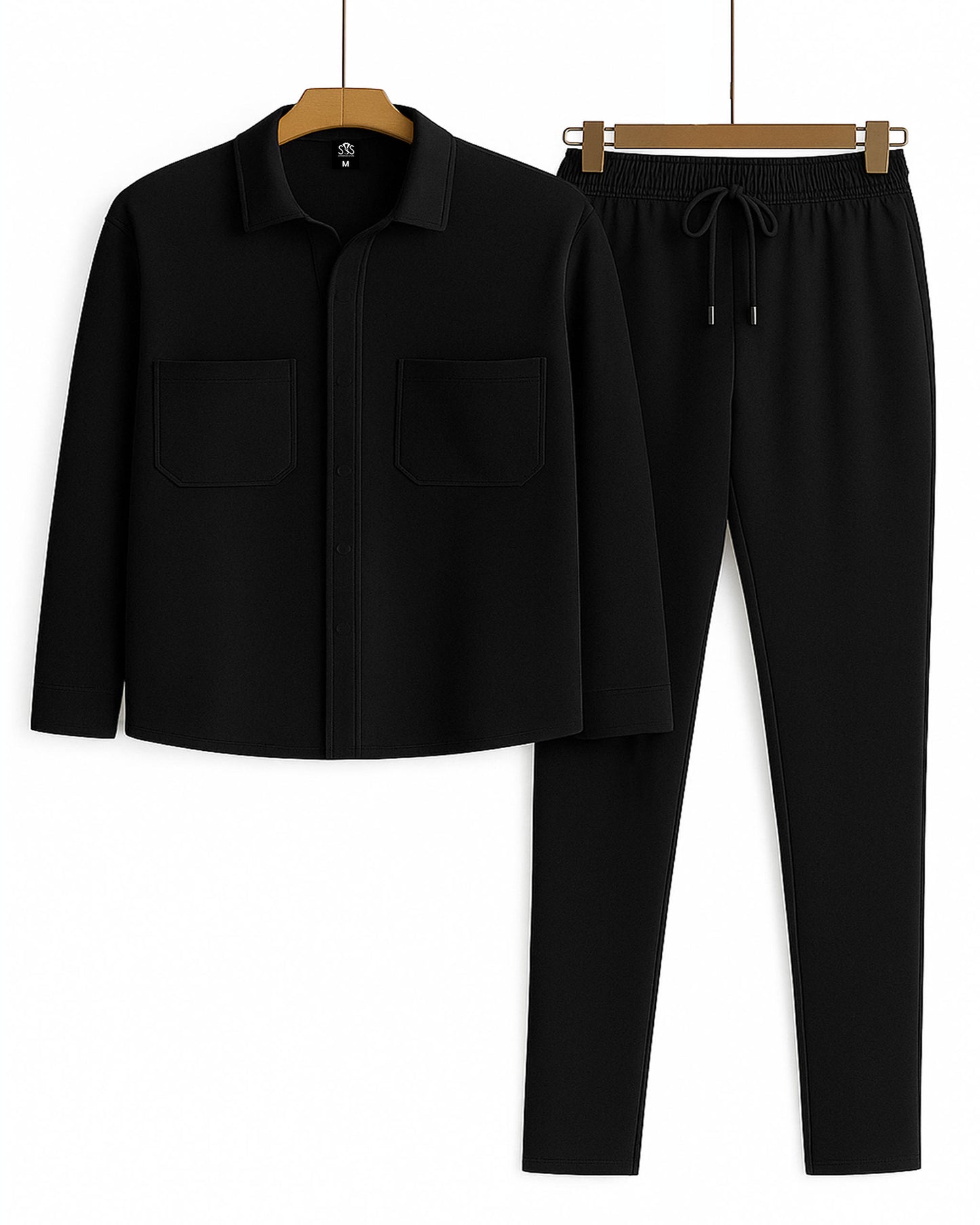 Men's Botton Down Shirt Tracksuit