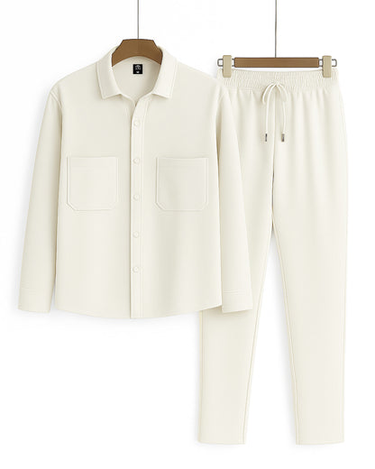 Men's Botton Down Shirt Tracksuit